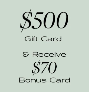 $500 Gift Card & Receive $70 Bonus Card